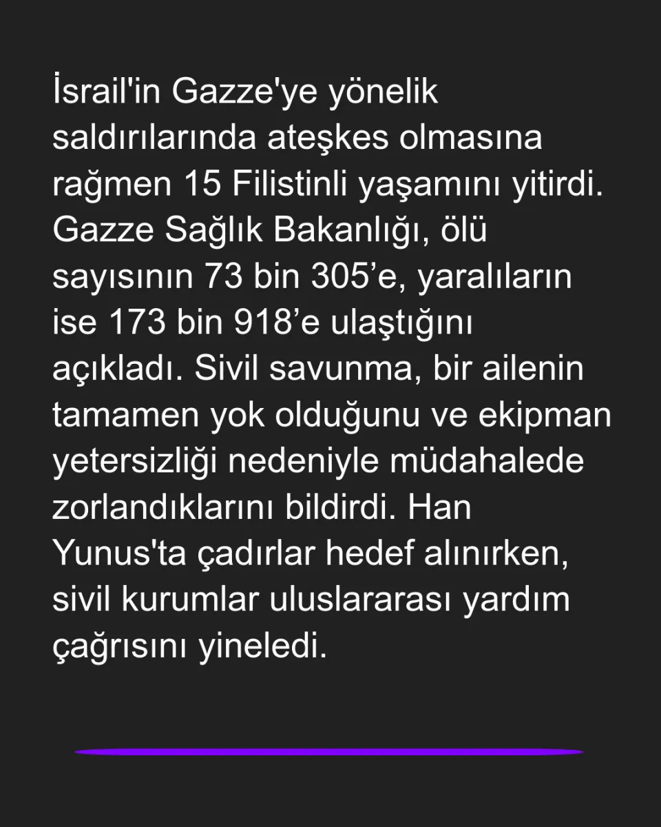 Gazze'de Ateşkese Rağmen Saldırı: Can Kaybı Artıyor