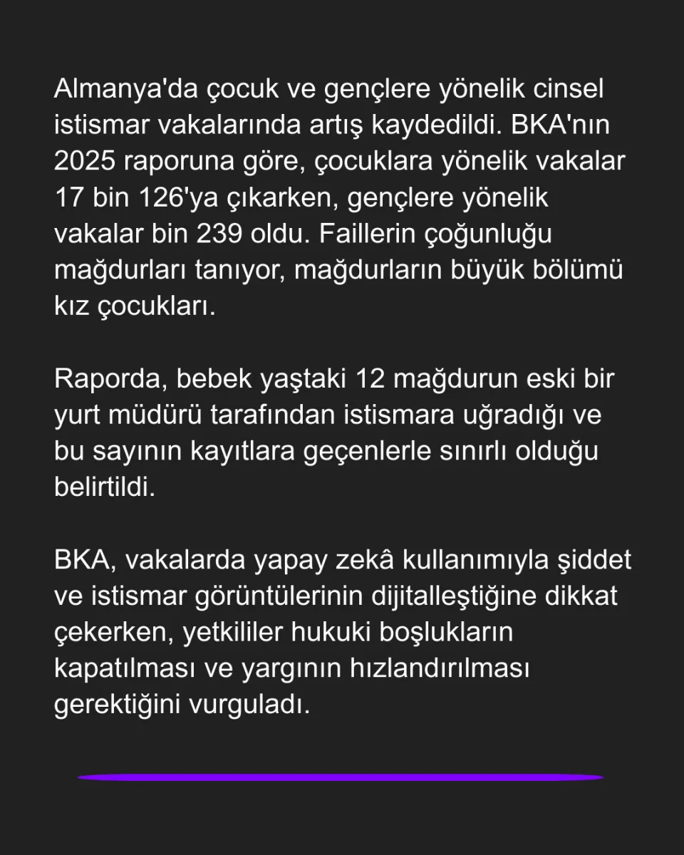 Almanya'da Çocuklara Yönelik Cinsel İstismarda Endişe Verici Artış