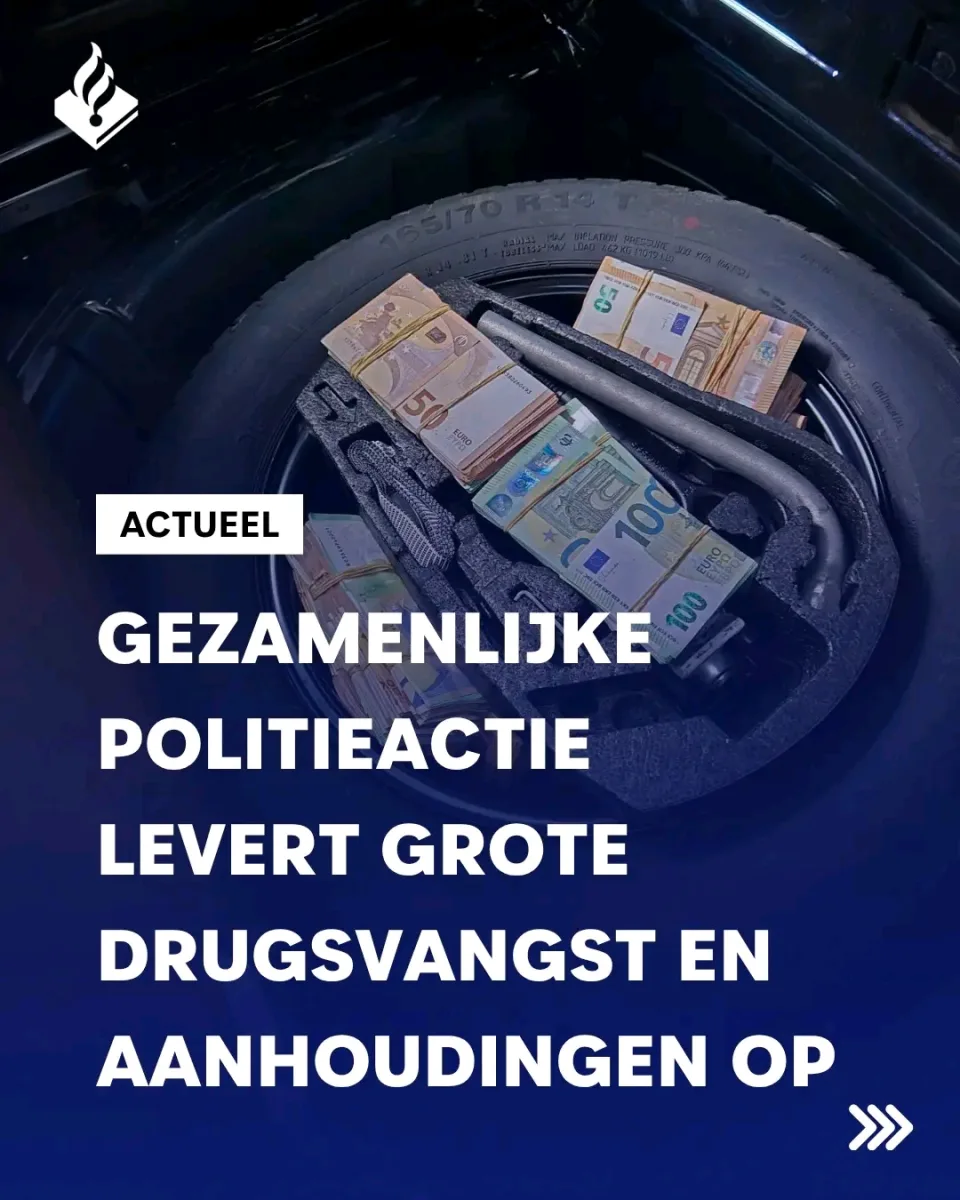 Hollanda'da polis operasyonuyla büyük miktarda uyuşturucu ile para ele geçirildi