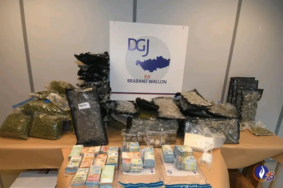 Belçika Federal Polisi, Tubize'de uluslararası uyuşturucu örgütüne ağır darbe indirdi